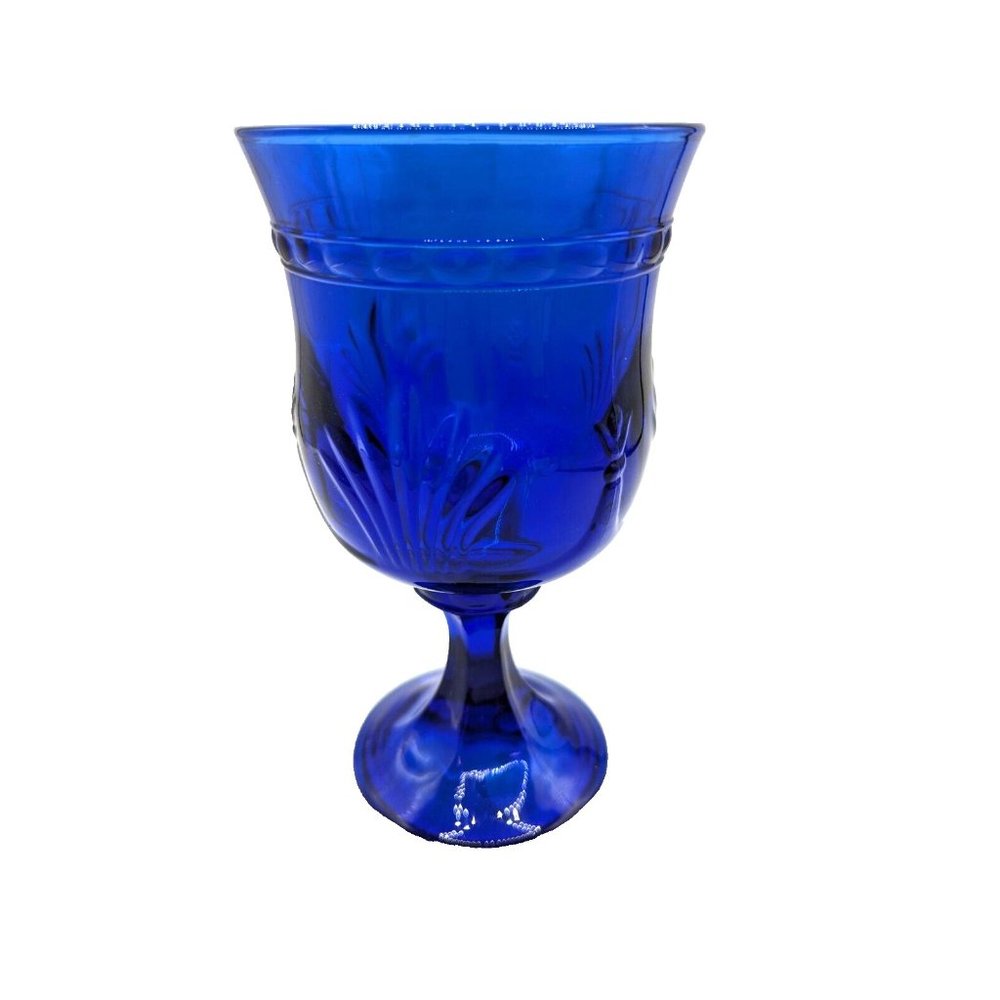 Alexandra Blue Cobalt by Toscany Water Goblet Vintage - Picture 2 of 10